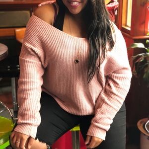 Pale over sized sweater